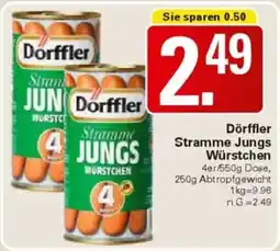 WEZ Dörffler Stramme Jungs Würstchen Angebot