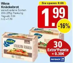 WEZ Wasa Knäckebrot Angebot