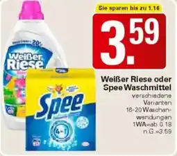 WEZ Weißer Riese oder Spee Waschmittel Angebot