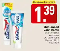 WEZ Odol-med3 Zahncreme Angebot