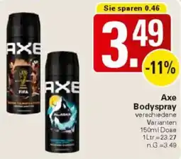 WEZ Axe Bodyspray Angebot