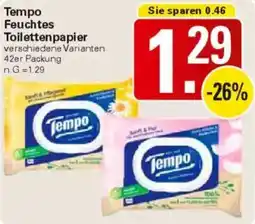 WEZ Tempo Feuchtes Toilettenpapier Angebot