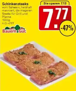 WEZ Bauern Gut Schinkensteaks Angebot