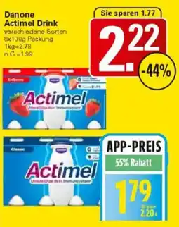 WEZ Danone Actimel Drink Angebot