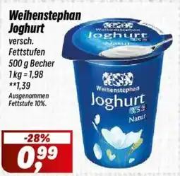 Simmel Weihenstephan Joghurt Angebot
