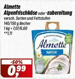 Simmel Almette Alpenfrischkäse oder zubereitung Angebot