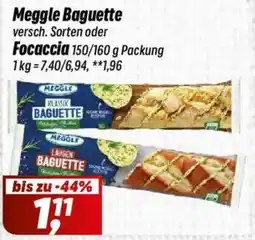 Simmel Meggle Baguette oder Focaccia Angebot