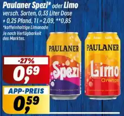 Simmel Paulaner Spezi oder Limo Angebot