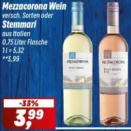 Simmel Mezzacorona Wein oder Stemmari Angebot