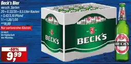 Simmel Beck's Bier Angebot