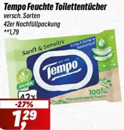 Simmel Tempo Feuchte Toilettentücher Angebot