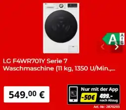 MediaMarkt LG F4WR701Y Serie 7 Waschmaschine Angebot