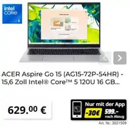 MediaMarkt ACER Aspire Go 15 (AG15-72P-54HR) Angebot