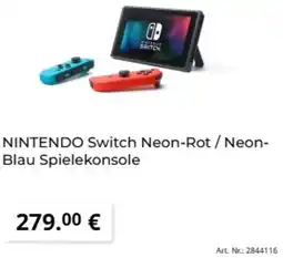 MediaMarkt NINTENDO Switch Neon-Rot / Neon- Blau Spielekonsole Angebot