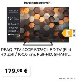 MediaMarkt PEAQ PTV 40GF-5025C LED TV Angebot