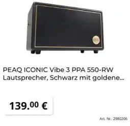 MediaMarkt PEAQ ICONIC Vibe 3 PPA 550-RW Lautsprecher Angebot