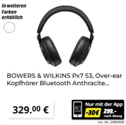 MediaMarkt BOWERS & WILKINS PX7 S3, Over-ear Kopfhörer Bluetooth Anthracite Angebot