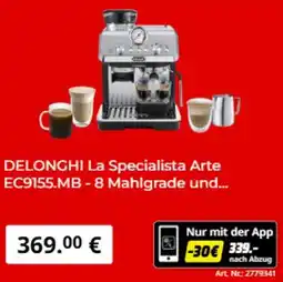 MediaMarkt DELONGHI La Specialista Arte EC9155.MB - 8 Mahlgrade Angebot