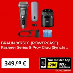 MediaMarkt BRAUN 9675CC (POWERCASE) Rasierer Series 9 Pro+ Grau Angebot