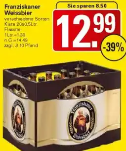WEZ Franziskaner Weissbier Angebot