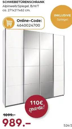 Möbel Buss Schwebetürenschrank Angebot