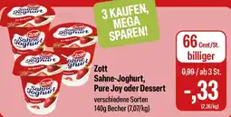 Feneberg Zott Sahne-Joghurt, Pure Joy oder Dessert Angebot