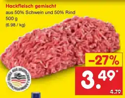 Netto Marken-Discount Hackfleisch gemischt Angebot