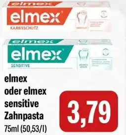 Feneberg elmex oder elmex sensitive Zahnpasta Angebot