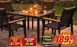 Posten Börse KYNAST 4 Stühle + 1 Tisch Setpreis Angebot