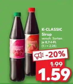 Kaufland K-CLASSIC Sirup Angebot