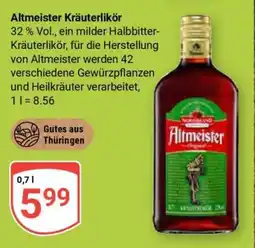 Globus Altmeister Kräuterlikör Angebot