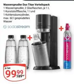Globus Wassersprudler Duo titan Vorteilspack Angebot