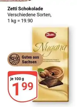 Globus Zetti Schokolade Angebot