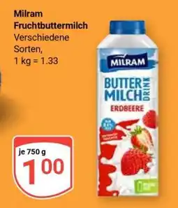 Globus MILRAM Fruchtbuttermilch Angebot