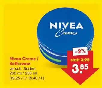 Netto Marken-Discount Nivea Creme / Softcreme Angebot