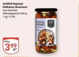 Globus GLOBUS Regional Delikatess Bockwurst Angebot