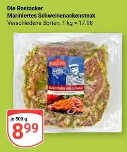 Globus Die Rostocker Mariniertes Schweinenackensteak Angebot
