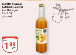 Globus GLOBUS Regional Apfelsaft Naturtrüb Angebot
