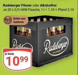 Globus RADEBERGER Pilsner oder Alkoholfrei Angebot