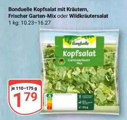 Globus Bonduelle Kopfsalat mit Kräutern, Frischer Garten-Mix oder Wildkräutersalat Angebot