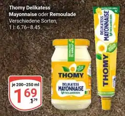 Globus Thomy Delikatess Mayonnaise oder Remoulade Angebot