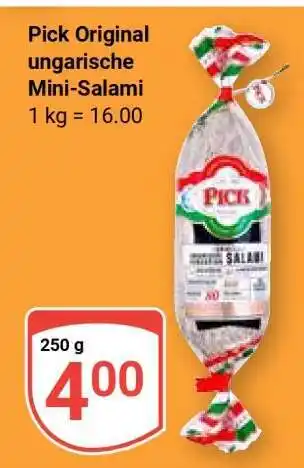 Globus Pick Original ungarische Mini-Salami Angebot