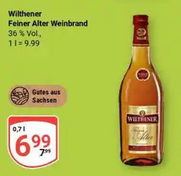Globus Wilthener Feiner Alter Weinbrand Angebot