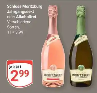 Globus Schloss Moritzburg Jahrgangssekt oder Alkoholfrei Angebot