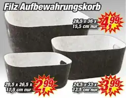 Posten Börse Filz Aufbewahrungskorb Angebot