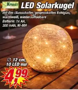 Posten Börse KYMAST LED Solarkugel Angebot