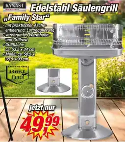 Posten Börse KYNAST Edelstahl Säulengrill „Family Star" Angebot