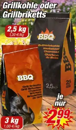 Posten Börse Grillkohle oder Grillbriketts Angebot