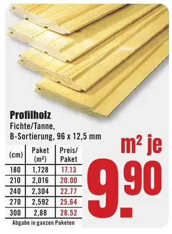 B1 Discount Baumarkt Profilholz Angebot