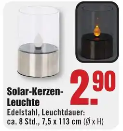 B1 Discount Baumarkt Solar-Kerzen Leuchte Angebot
